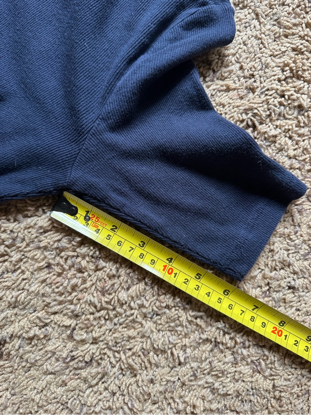 AYR Navy Stretchy Soft Comfortable Tee Size XS - Picture 6 of 7